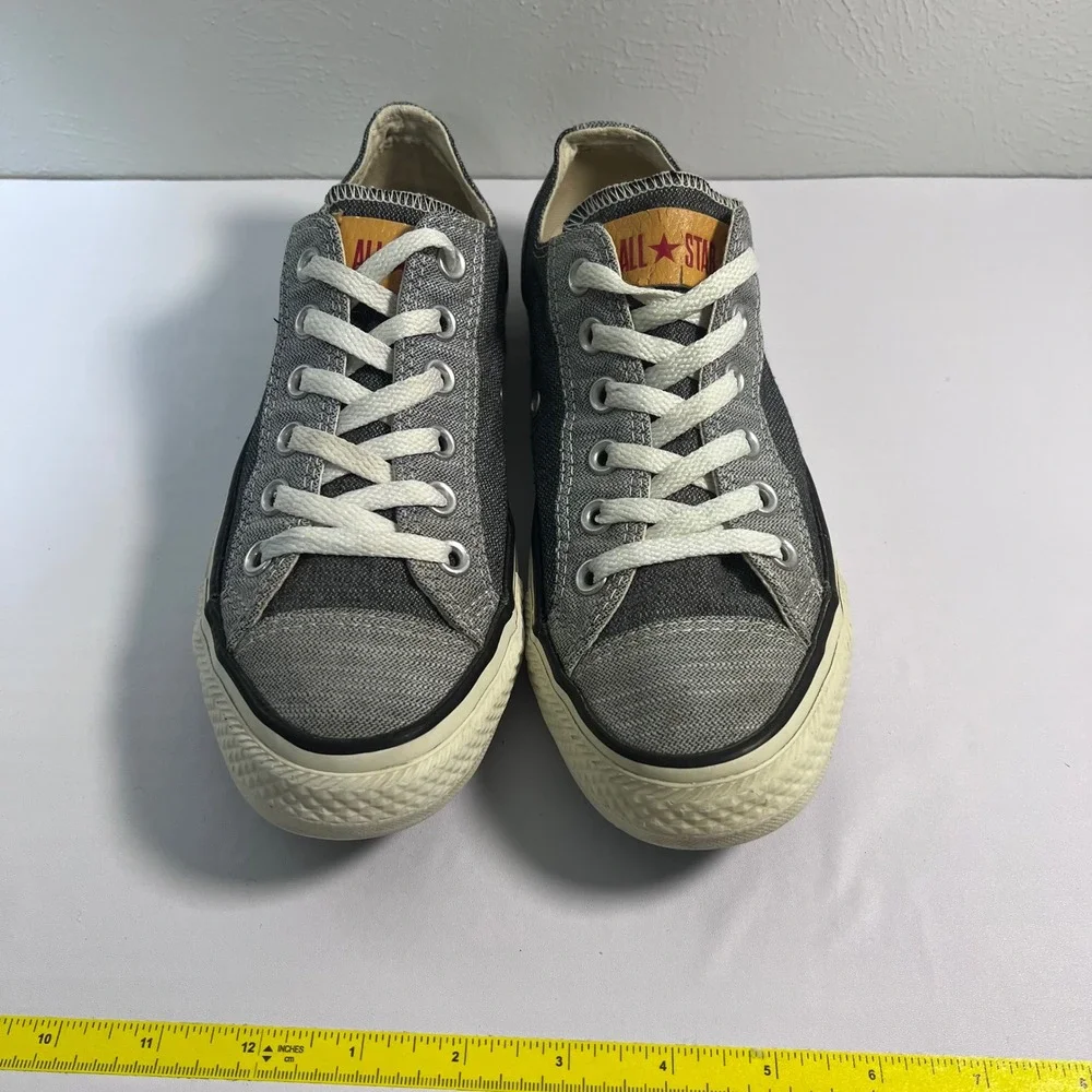Converse All Star Low Top Gray Denim Sneakers Casual Shoes Unisex W 8 M‎ 6